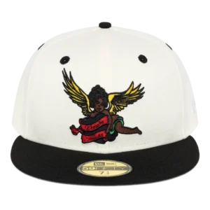 Black Cherub New Era Hat Natural