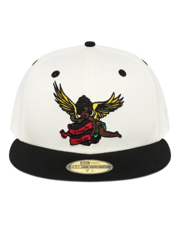 Black Cherub New Era Hat Natural