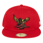 Black Cherub New Era Hat Red