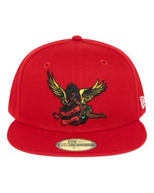 Black Cherub New Era Hat Red