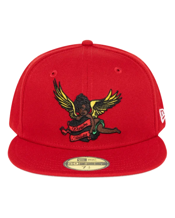 Black Cherub New Era Hat Red