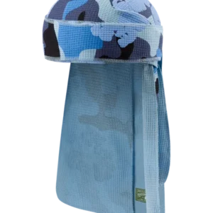 Blue Camo Cotton Wreath Durag-1