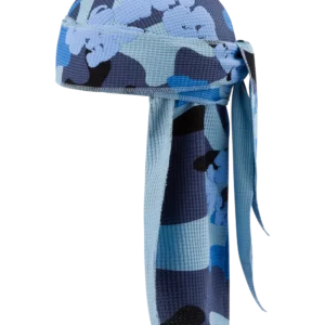 Blue Camo Cotton Wreath Durag