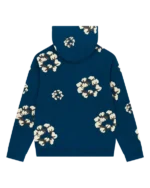 Cactus Tears Wreath Hoodie Navy-1