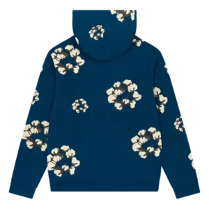 Cactus Tears Wreath Hoodie Navy-1