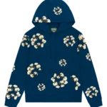 Cactus Tears Wreath Hoodie Navy