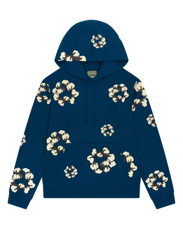 Cactus Tears Wreath Hoodie Navy