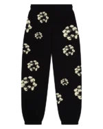 Cactus Tears Wreath Sweatpants Black-1