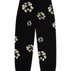Cactus Tears Wreath Sweatpants Black