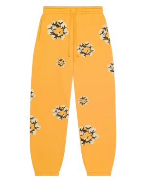 Cactus Tears Wreath Sweatpants Yellow