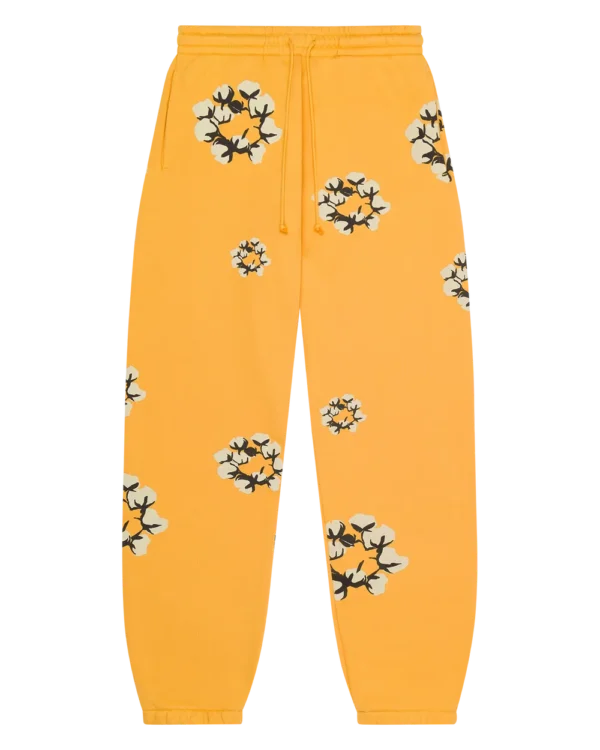 Cactus Tears Wreath Sweatpants Yellow
