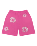 Cashmere Swarovski Cotton Wreath Shorts Pink-1