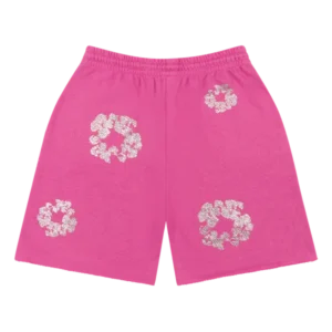 Cashmere Swarovski Cotton Wreath Shorts Pink-1