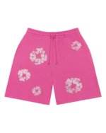 Cashmere Swarovski Cotton Wreath Shorts Pink