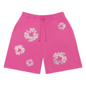 Cashmere Swarovski Cotton Wreath Shorts Pink
