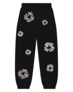 Cashmere Swarovski Cotton Wreath Sweatpants Black-1