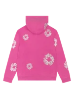 Cashmere Swarovski Cotton Wreath Zip Hoodie Pink-1