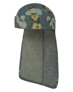 Cotton Fleur De-Lis Denim Durag-1