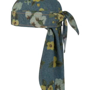 Cotton Fleur De-Lis Denim Durag