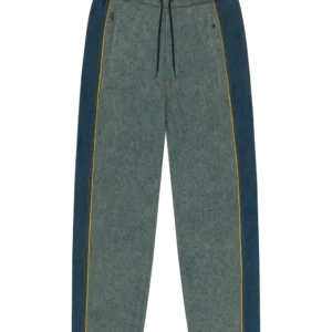 Cotton Fleur De-Lis Denim Track Pants
