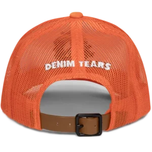 Cotton Peace Wreath Trucker Hat Orange-1