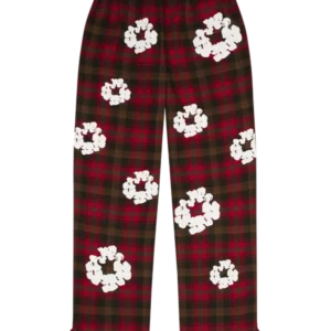 Cotton Wreath Pajama Pants-1