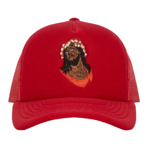 Crown Made of Cotton Red Trucker Hat
