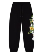 DT Floral Logo Sweatpant Black
