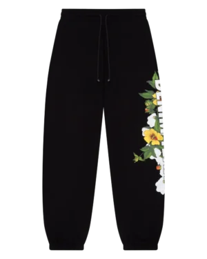 DT Floral Logo Sweatpant Black