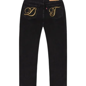 DT Metallic Gold Script 501 Black