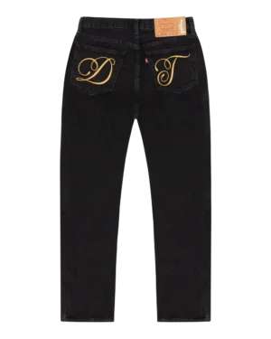DT Metallic Gold Script 501 Black