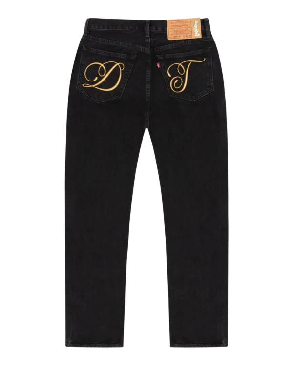DT Metallic Gold Script 501 Black