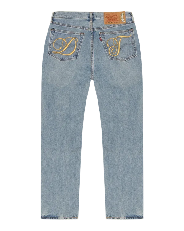 DT Metallic Gold Script 501 Light Wash-1