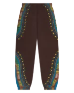 Dashiki Trompe L’oeil Sweatpants Brown-1