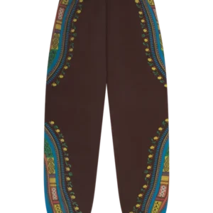 Dashiki Trompe L’oeil Sweatpants Brown-1