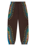 Dashiki Trompe L’oeil Sweatpants Brown