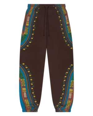 Dashiki Trompe L’oeil Sweatpants Brown