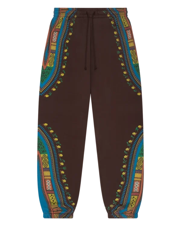 Dashiki Trompe L’oeil Sweatpants Brown