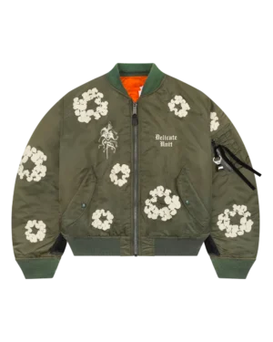 Denim Tears X Delicate Unit Bomber Jacket Green