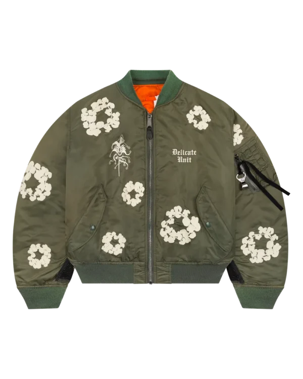 Denim Tears X Delicate Unit Bomber Jacket Green