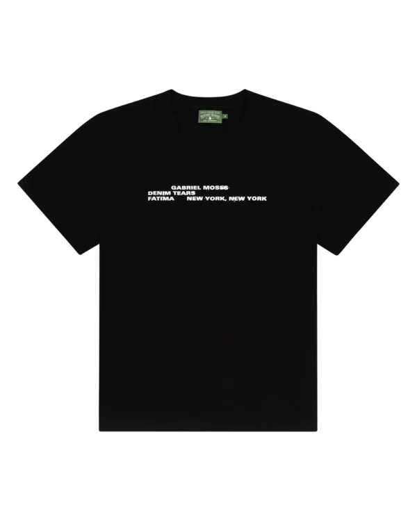 Denim Tears X Gabriel Moses Tee Black