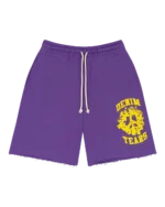 Denim University Sweat Shorts Purple