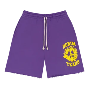 Denim University Sweat Shorts Purple