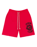 Denim University Sweat Shorts Red