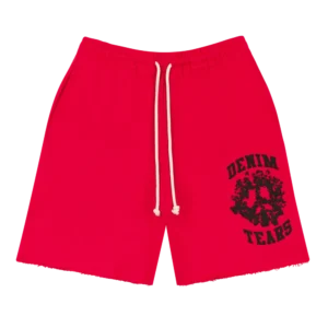 Denim University Sweat Shorts Red