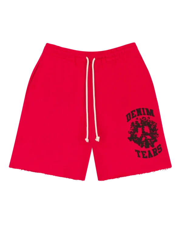 Denim University Sweat Shorts Red