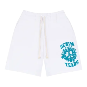 Denim University Sweat Shorts White