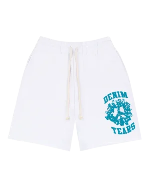 Denim University Sweat Shorts White