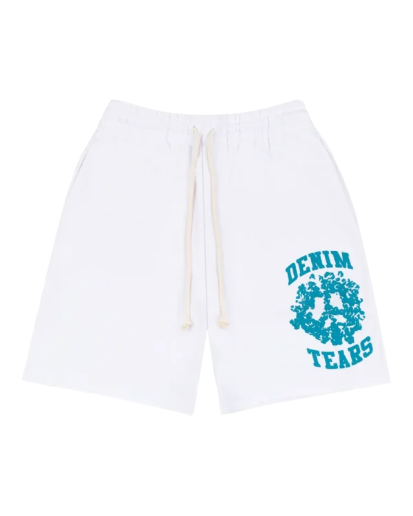 Denim University Sweat Shorts White