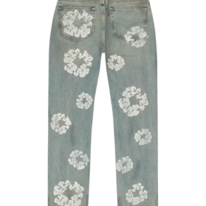 Dirty Wash Wreath 501 Light Wash-1